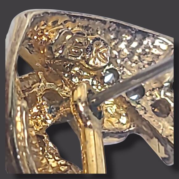 Vintage Camrose & Kross Jackie Kennedy Faux Pearl Drop Crystal Earrings JBK - Picture 8 of 8